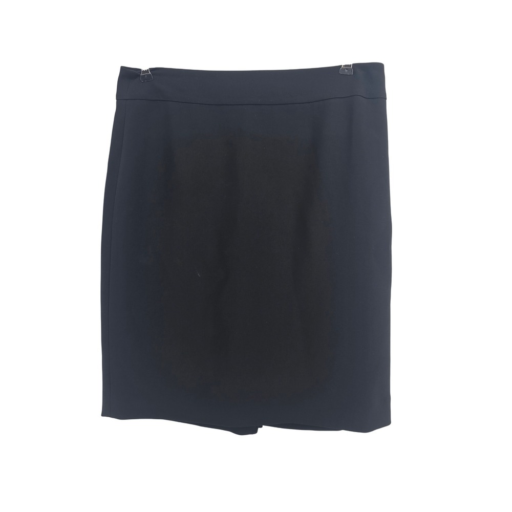 Ann Taylor Skirt Womens 10 Pencil Black Lined Back Vent EUC